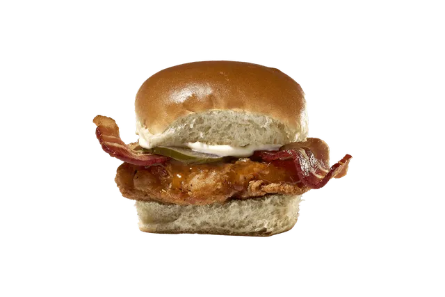Krystal Mike's Hot Honey Sliders and Chiks with spicy sweet drizzle