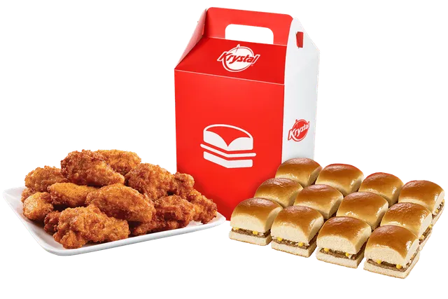 12 Krystals & 10 Spicy Wings from Krystal menu with price, nutrition and calories