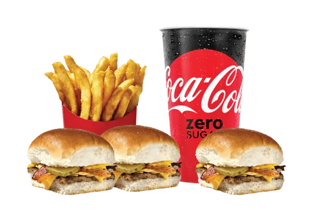 3 Bacon & Cheese Krystals Combo from Krystal menu with price, nutrition and calories