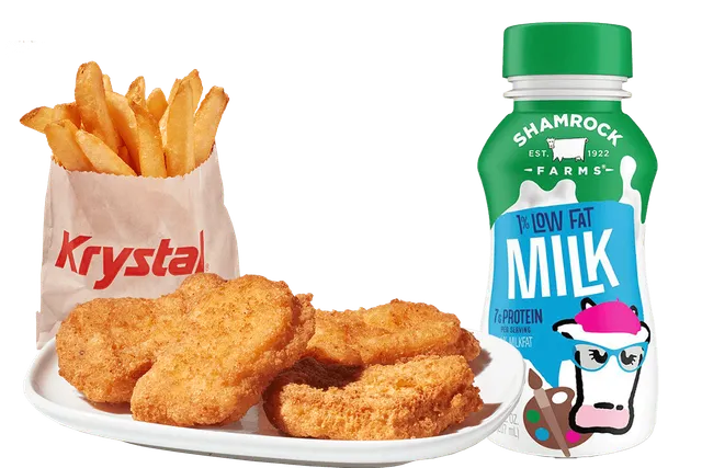 4pc Chicken Nuggets Kids Meal from Krystal menu with price, nutrition and calories