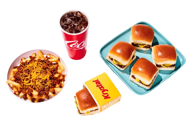5 Cheese Krystals With Chili Cheese Fries Combo from Krystal menu with price, nutrition and calories