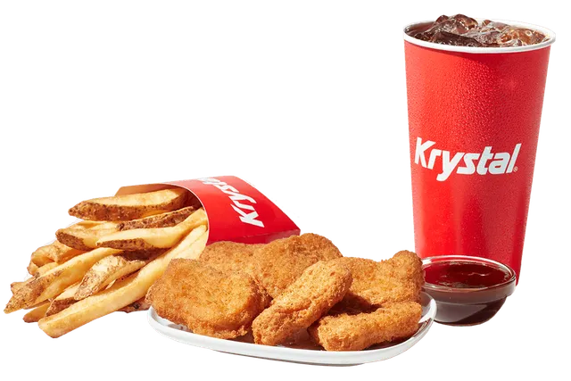 6pc Chicken Nuggets Combo from Krystal menu with price, nutrition and calories