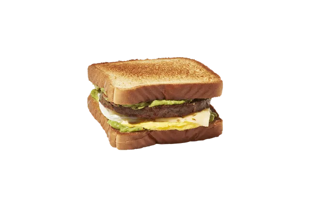 Avocado Sausage, Egg, Cheese Toast Sandwich from Krystal menu with price, nutrition and calories