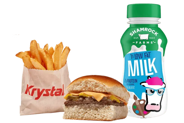 Cheese Krystal Kids Meal from Krystal menu with price, nutrition and calories