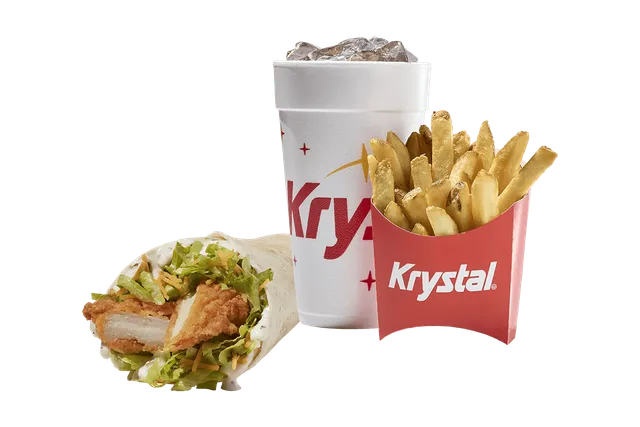 Ranch With Chik Wrap Combo from Krystal menu with price, nutrition and calories