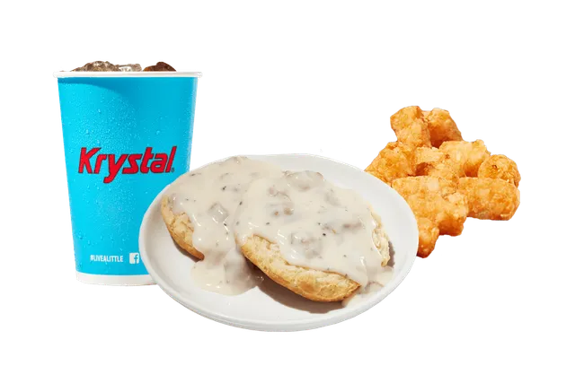Sausage Gravy Biscuit Combo from Krystal menu with price, nutrition and calories
