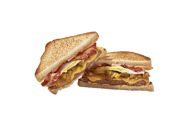 Spicy Bacon And Egg Patty Melt from Krystal menu with price, nutrition and calories