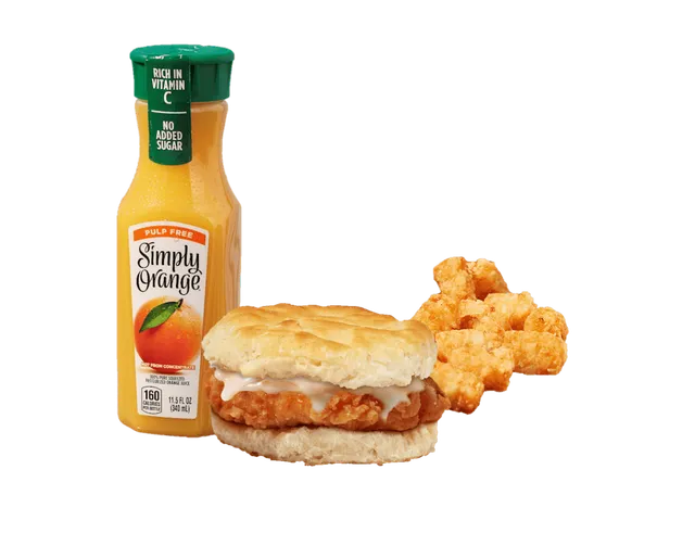 Sweet 'n Savory Glazed Chik Biscuit Combo from Krystal menu with price, nutrition and calories